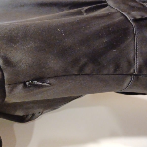 Guess Black Satin Short Sleeve Cocktail Dress- Sz. 5/Sm - Picture 9 of 12